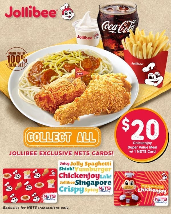 19 Oct 2020 Onward Jollibee Limited Edition Jollibee NETS Flashpay
