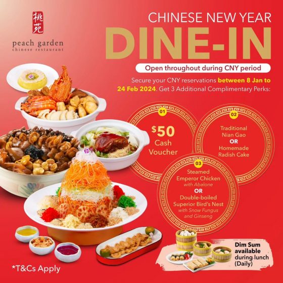 Jan Onward Peach Garden Cny Dine In Perks Special Sg