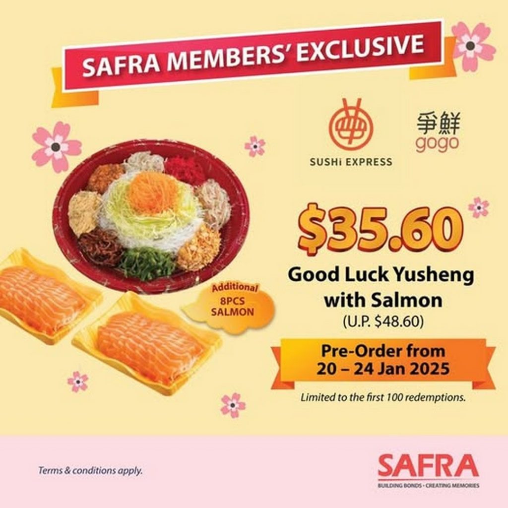 January Sushi Express Good Luck Yusheng Promotion Toss To