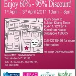 Sample Warehouse Sale in Singapore