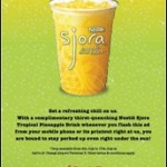 Free Nestle Sjora Drink at Carl’s Jr.