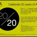 Armani Exchange Celebrates 20 Years Promotion