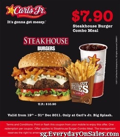 Carl's Jr. Steakhouse Burger Combo Meal Promotion - SG.EverydayOnSales.com