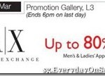 Armani Exchange Apparel Sale @ Isetan Scotts