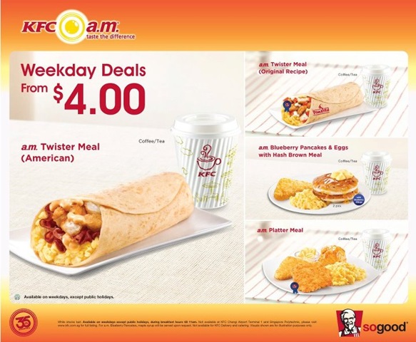 KFC a.m. Weekday Deals From $4