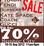 10-16 September 2012: Luxury City Branded Handbags Sale
