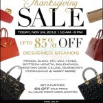24 November 2012: Clout Shoppe Thanksgiving Sale