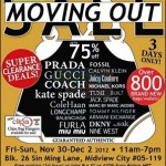 30 November-2 December 2012: MoltoChic Handbags Warehouse Sale