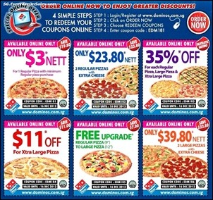 Dominos delivery coupons india