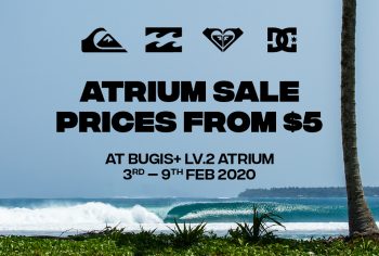 Billabong-Quiksilver-Roxy-DC-Shoes-Atrium-Sale-at-Bugis-350x236 3-9 Feb 2020: Billabong Quiksilver Roxy DC Shoes Atrium Sale at Bugis+