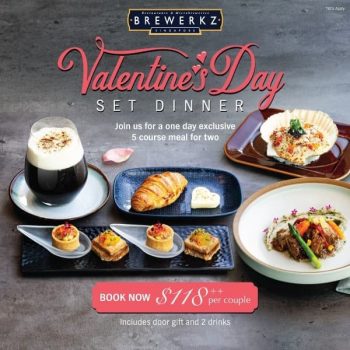 Brewerkz-Valentines-Day-Exclusive-5-Course-Meal-Promotion-at-Riverside-Point-350x350 14 Feb 2020: Brewerkz Valentine's Day Exclusive 5 Course Meal Promotion at Riverside Point