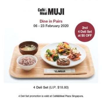 Café-and-Meal-MUJI-Dine-in-Pairs-Promotions-350x350 6-23 Feb 2020: Café and Meal MUJI Dine in Pairs Promotions at Plaza Singapura