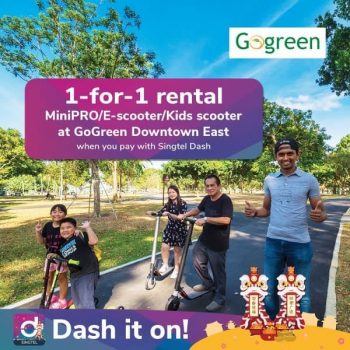 GoGreen-1-for-1-Rental-Promotion-with-Singtel-Dash-350x350 3 Feb-31 Mar 2020: GoGreen 1-for-1 Rental Promotion with Singtel Dash