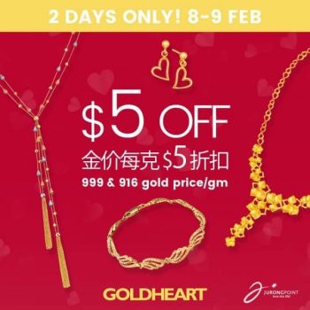 Goldheart-Jewelry-VIP-Promotion-at-Jurong-Point-350x350 8-9 Feb 2020: Goldheart Jewelry VIP Promotion at Jurong Point