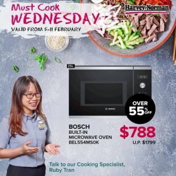 Harvey-Norman-Bosch-Microwave-Oven-Must-Cook-Wednesday-Promotion-350x350 5-11 Feb 2020: Harvey Norman Bosch Microwave Oven Must Cook Wednesday Promotion