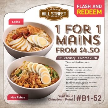 Hill-Street-Coffee-Shop-1-For-1-Laksa-or-Mee-Rebus-Promotion-at-Chinatown-Point-350x350 19 Feb-1 Mar 2020: Hill Street Coffee Shop 1-For-1 Laksa or Mee Rebus Promotion at Chinatown Point