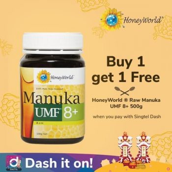 HoneyWorld-Raw-Manuka-Honey-UMF-8-Promotion-with-Singtel-Dash-350x350 4 Feb 2020 Onward: HoneyWorld Raw Manuka Honey UMF 8+ Promotion with Singtel Dash