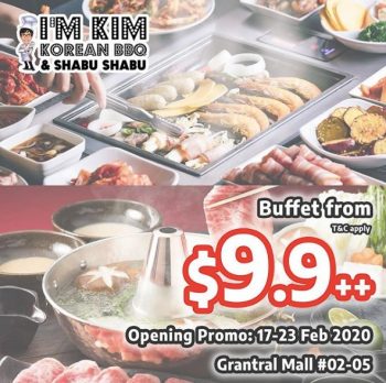 IM-Kim-Korean-BBQ-and-Shabu-Shabu-Buffet-Promotion-350x348 17-23 Feb 2020: I'M Kim Korean BBQ and Shabu Shabu Buffet Promotion at Grantral Mall