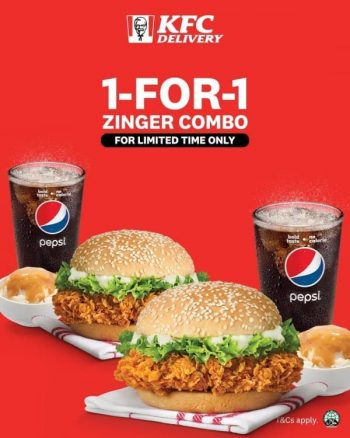 KFC-1-FOR-1-Zinger-Combo-Promotion-350x438 19 Feb 2020 Onward: KFC 1-FOR-1 Zinger Combo Promotion