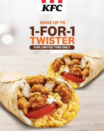 KFC-1-for-1-Twister-Pre-Order-Order-Promotion-350x438 18 Feb 2020 Onward: KFC 1-for-1 Twister Pre-Order Order Promotion