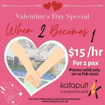 Katapult-Trampoline-Park-Valentine’s-Day-Special-Promotion-350x350 14 Feb 2020: Katapult Trampoline Park Valentine’s Day Special Promotion