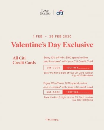 Love-Bonito-and-Citibank-Valentines-Day-Exclusive-Promotion-350x438 1-29 Feb 2020: Love Bonito and Citibank Valentines Day Exclusive Promotion