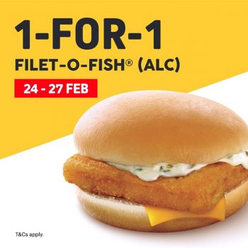 McDonalds-1-for-1-Filet-O-Fish-on-24-27-Feb-2020-350x350 20 Feb-18 Mar 2020: McDonald’s 28 Days of Deals Promotion: 1-for-1 deals, $1 Cappuccino/Latte, FREE Hashbrown!!