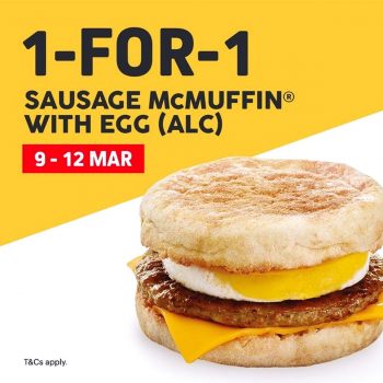 McDonalds-1-for-1-Sausage-McMuffin-with-Egg-from-9-12-Mar-2020-350x350 20 Feb-18 Mar 2020: McDonald’s 28 Days of Deals Promotion: 1-for-1 deals, $1 Cappuccino/Latte, FREE Hashbrown!!