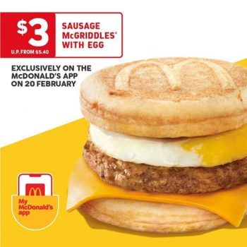 McDonalds-Sausage-McGriddles-with-Egg-Promotion-350x350 20 Feb 2020: McDonald's Sausage McGriddles with Egg Promotion