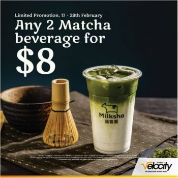 Milksha-Matcha-Beverages-Promotion-at-Velocity-at-Novena-Square-350x350 17-28 Feb 2020: Milksha Matcha Beverages Promotion at Velocity at Novena Square