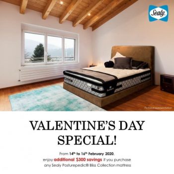 Sealy-Valentines-Day-Special-Promotion-at-Robinsons-350x350 14-16 Feb 2020: Sealy Valentine's Day Special Promotion at Robinsons