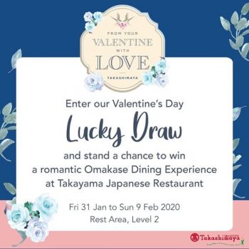 Takashimaya-Valentine’s-Day-Lucky-Draw-350x350 3-9 Feb 2020: Takashimaya Valentine’s Day Lucky Draw