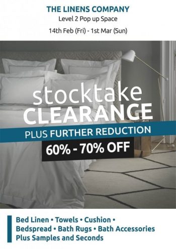 The-Linens-Company-Stocktake-Clearance-Sale-at-Cluny-Court-350x495 14 Feb-1 Mar 2020: The Linens Company Stocktake Clearance Sale at Cluny Court