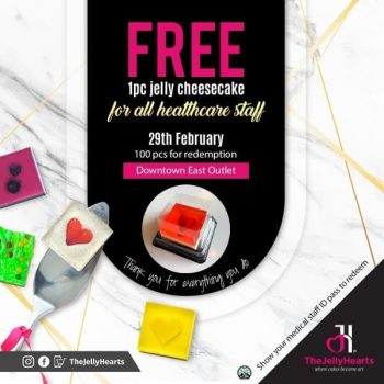 TheJellyHearts-Free-Jelly-Cheesecake-Promotion-at-Downtown-East-350x350 29 Feb 2020: TheJellyHearts Free Jelly Cheesecake Promotion at Downtown East