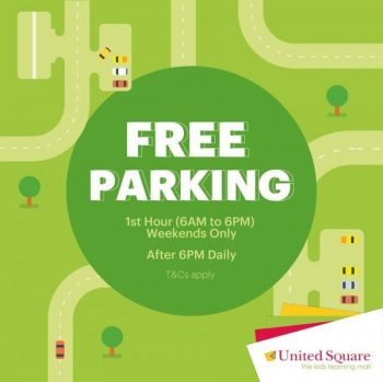 United-Square-Shopping-Mall-Free-Parking-Promotion-350x349 24 Feb 2020 Onward: United Square Shopping Mall Free Parking Promotion