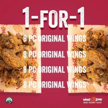 Wing-Zone-1-For-1-Original-Wings-Promotion-350x350 26 Feb 2020 Onward: Wing Zone 1-For-1 Original Wings Promotion