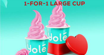 Yolé-1-for-1-Large-Cup-for-their-Bandung-Frozen-Yogurt-Promotion-350x184 6 Feb 2020: Yolé 1-for-1 Large Cup for their Bandung Frozen Yogurt Promotion