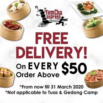 Yum-Cha-Restaurant-Free-Delivery-Promotion-350x350 12 Feb-31 Mar 2020: Yum Cha Restaurant Free Delivery Promotion