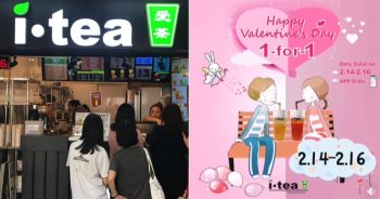 iTEA-Valentine’s-Day-1-for-1-Drinks-Promotion-350x184 14-16 Feb 2020: iTEA Valentine’s Day 1-for-1 Drinks Promotion