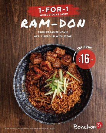 Bonchon-Ram-Don-1-For-1-Promotion-350x438 Now till 31 Mar 2020: Bonchon  Ram-Don, 1-For-1 Promotion