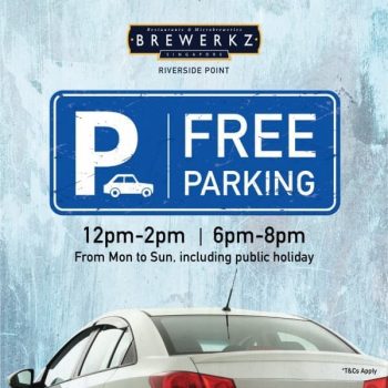 Brewerkz-FREE-Parking-Hours-Promotion-at-Riverside-Point-350x350 11 Mar 2020 Onward: Brewerkz FREE Parking Hours Promotion at Riverside Point