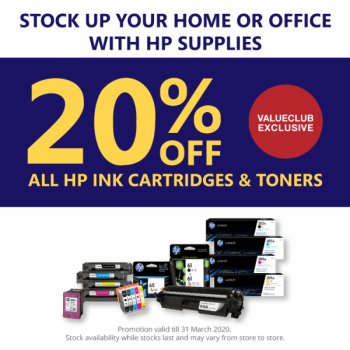 Challenger-20-off-All-HP-Ink-Promo-350x350 Now till 31 Mar 2020: Challenger 20% off All HP Ink Promo