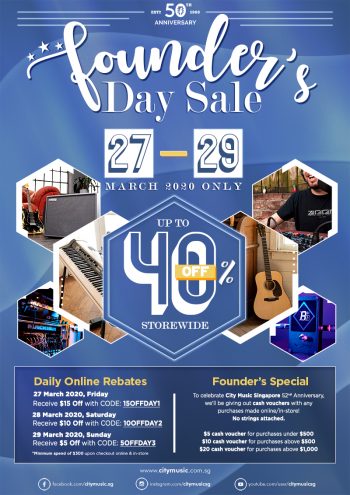 City-Music-Founders-Day-Special-350x495 27-29 Mar 2020: City Music  Founder's Day Special