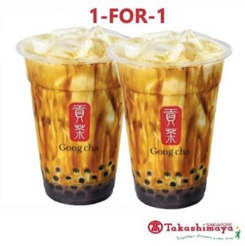 Gong-Cha-1-for-1-Brown-Sugar-Fresh-Milk-Promotion-at-Takashimaya-350x352 2-16 Mar 2020: Gong Cha 1-for-1 Brown Sugar Fresh Milk Promotion at Takashimaya