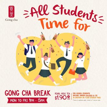 Gong-Cha-Students-Promotion-350x350 2 Mar 2020 Onward: Gong Cha Students Promotion
