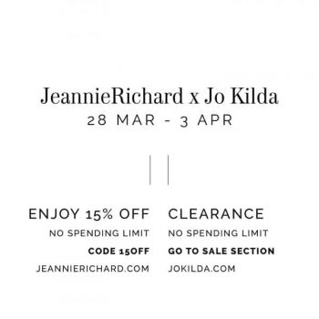 JO-KILDA-Clearance-Sale-350x350 28 Mar-3 Apr 2020: JO KILDA Jeannie Richard Promo