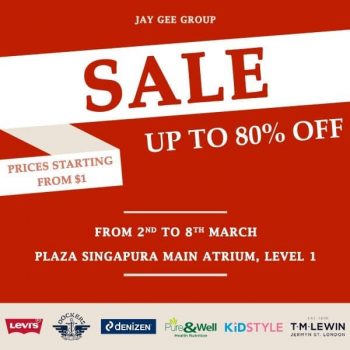 Jay-Gee-Group-Sale-at-Plaza-Singapura-350x350 2-8 Mar 2020: Jay Gee Group Sale at Plaza Singapura