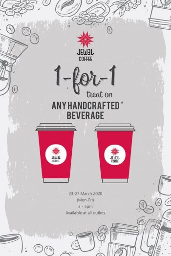 Jewel-Coffee-1-for-1-Deal-Promotion-350x524 Now till 27 Mar 2020: Jewel Coffee 1 for 1 Deal Promotion