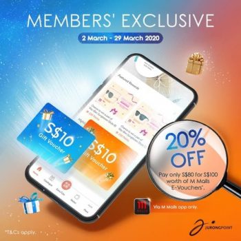 Jurong-Point-Members-Exclusive-Promotion-with-M-Malls-App-350x350 2-29 Mar 2020: Jurong Point Members Exclusive Promotion with M Malls App