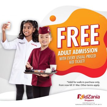 KidZania-Free-Adults-Admission-Promotion-350x350 1-31 Mar 2020: KidZania Free Adults Admission Promotion